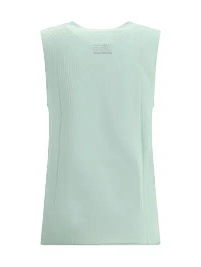 Mm6 Maison Margiela Blue Salomon Edition Abstract Print Sport Top