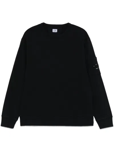 C.p. Company Cp Company Diagonal Raised Fleece Crew Neck Lens Sweatshirt