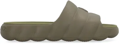 Moncler Military Green Rubber Lilo Slippers