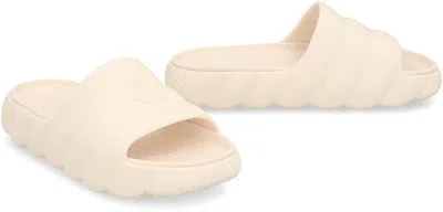 Moncler Ivory Eva Quilted Lilo Sliders