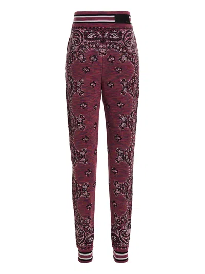 Amiri Space Dye Bandana Pants Purple In Red