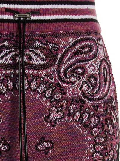 Amiri Space Dye Bandana Pants Purple In Red