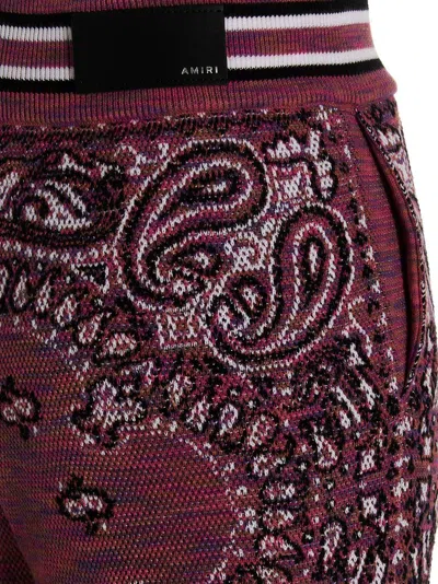 Amiri Space Dye Bandana Pants Purple In Red