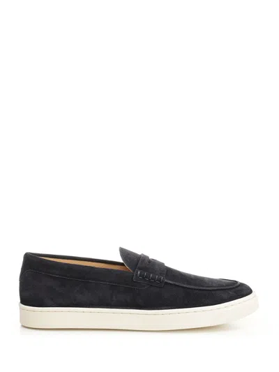 Brunello Cucinelli Penny-slot Suede Loafers