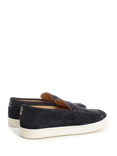 Brunello Cucinelli Penny-slot Suede Loafers