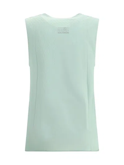 Mm6 Maison Margiela Blue Salomon Edition Abstract Print Sport Top