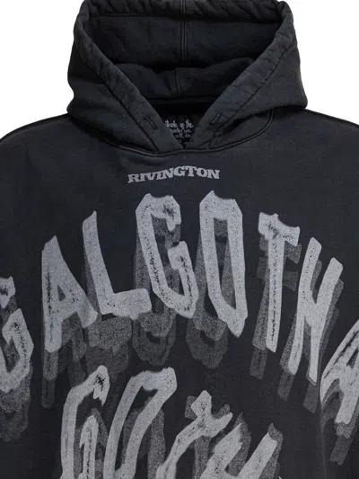 Rrr123 Soft Cotton Sweatshirt With Distressed Lettering