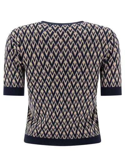 Valentino Garavani Toute La V Jacquard Virgin Wool Sweater