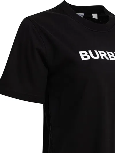 Burberry Black T-shirt With Bold Logo Design