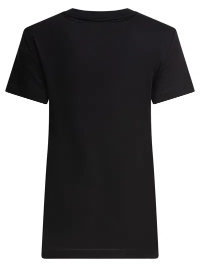 Max Mara Embellished Round Neck Top With Graphic Detail In Black