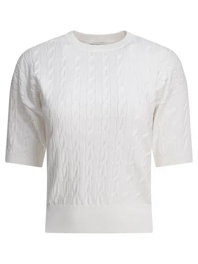 Brunello Cucinelli Crew Neck Short Sleeve Knit Top