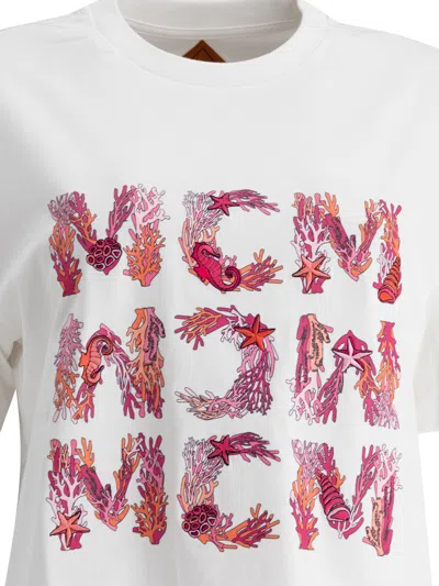 Mcm Crew Neck Graphic Print Short Sleeves