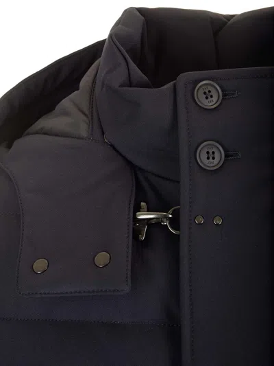 Fay Technical Jersey Down Jacket Coats Blue