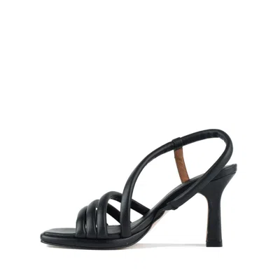 Angel Alarcon Laure Heeled Sandal With Tubular Straps And Mini Leather Platform