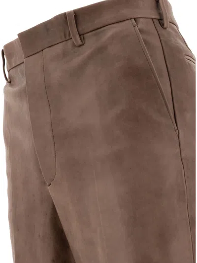Auralee Tailored Trousers With Back Pockets And Belt Loops