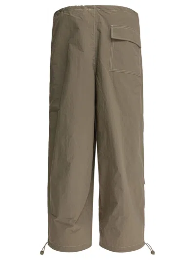 Autry Nylon Reflex Parachute Trousers In Green