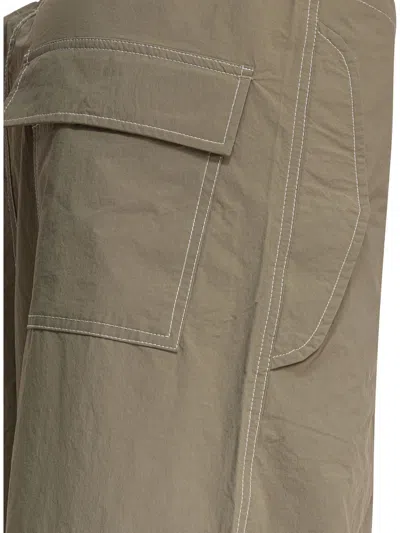 Autry Nylon Reflex Parachute Trousers In Green