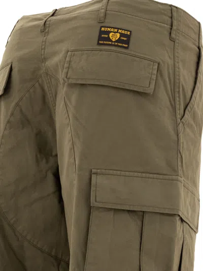 Human Made Mid-rise Cargo Trousers With Adjustable Drawstring