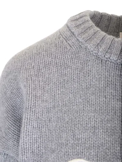 Frame X Ritz Unisex Cashmere Knit Sweater Sweatshirts Grey