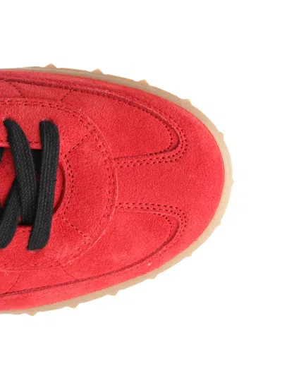 Valentino Garavani Upvillage Low Top Trainer In Split Leather And Calfskin Nappa Leather