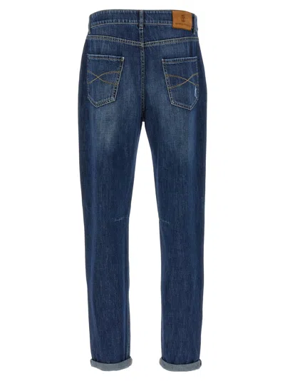 Brunello Cucinelli Men Worn-out Pants