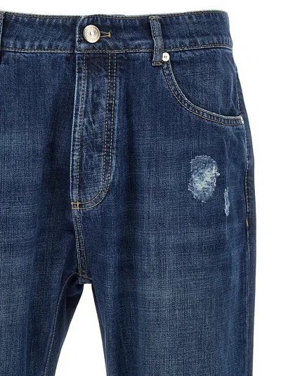 Brunello Cucinelli Men Worn-out Pants