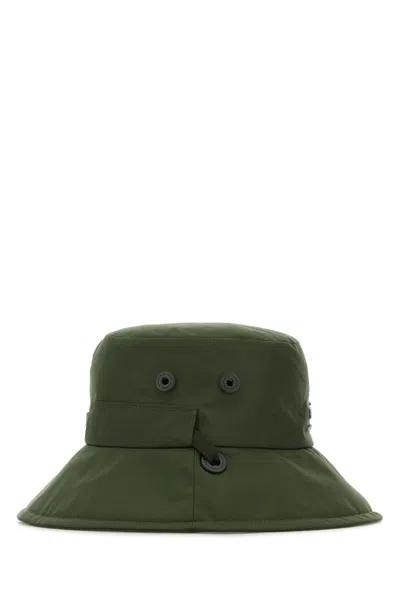 Ami Alexandre Mattiussi Ami Men Olive Green Polyester Bucket Hat