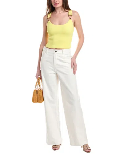Staud X Wrangler The Loose Cream Wide Leg Jean