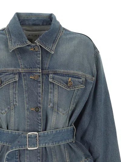 Alaïa Alaia Women Flare Denim Jacket