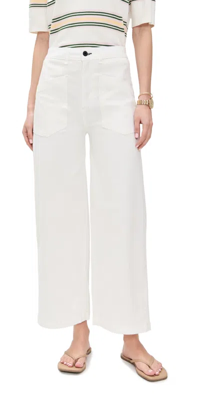 Askk Ny Sailor Twill Pant In Sand In White