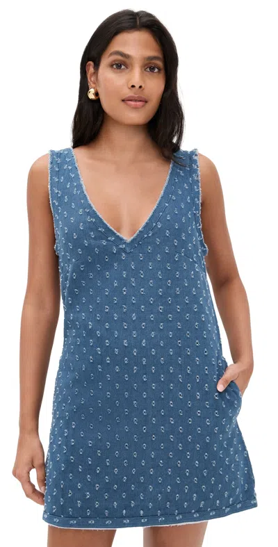 Jbq Emily Distressed Denim Mini Dress