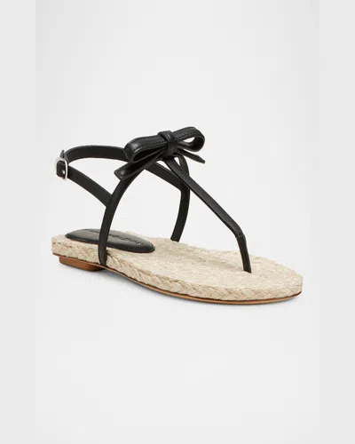 Stuart Weitzman Heel Sandals With Braided And Flat Sole In Multi