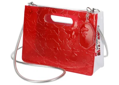 Pre-owned Bape X Nananana A5 Horizontal Bag In Red Hiroshima Store Exclusive