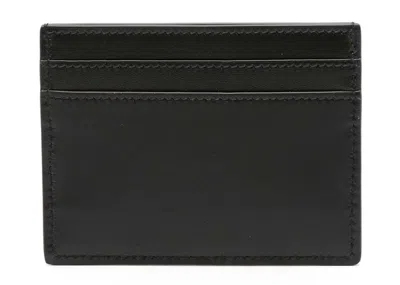 Pre-owned Saint Laurent Men's  Mono Card Case In Black