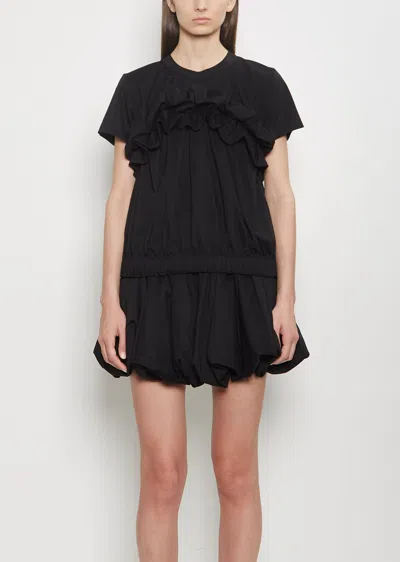 Noir By Kei Ninomiya Cotton Ponte Ruffle T-shirt