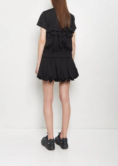 Noir By Kei Ninomiya Cotton Ponte Ruffle T-shirt