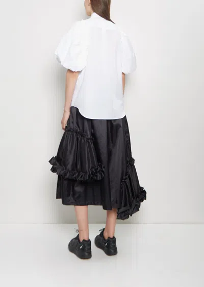 Noir By Kei Ninomiya Cotton Puffed Short Sleeve Blouse