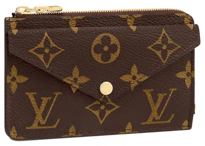 Pre-owned Louis Vuitton Card Holder Recto Reverso Monogram In Brown