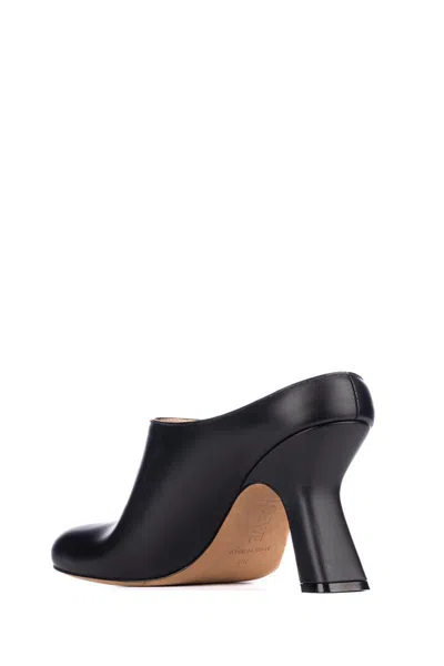 Loewe Terra Leather Stiletto Mule Clogs