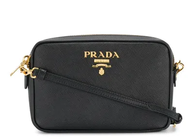 Pre-owned Prada Women's  Saffiano Crossbody In Black