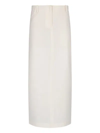 Aya Muse Knee Length And Midi Skirts In Neutral