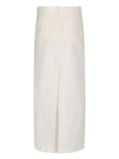 Aya Muse Knee Length And Midi Skirts In Neutral