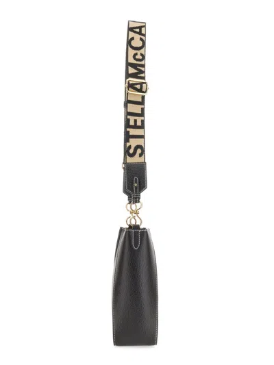 Stella Mccartney Women Shoulder Bag With Logo In Black
