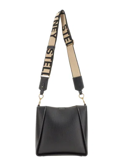 Stella Mccartney Women Shoulder Bag With Logo In Black