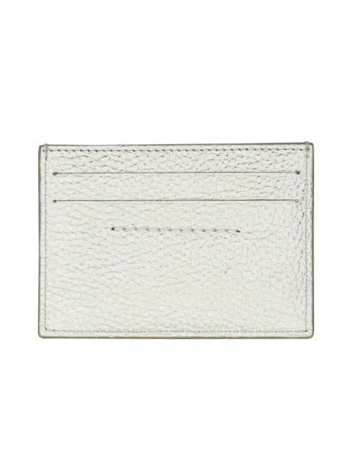 Mm6 Maison Margiela Silver Bovine Leather Wallets