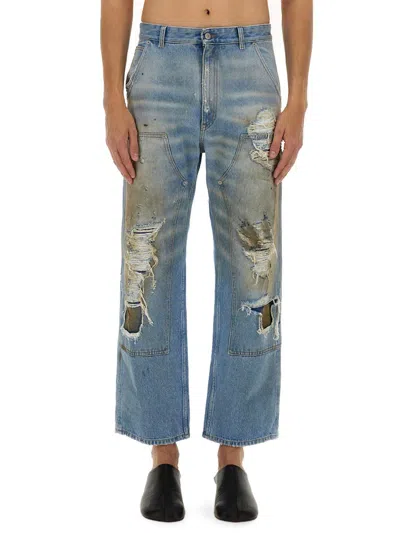 Mm6 Maison Margiela Mm6 By Maison Margiela Relaxed Fit High-waisted Distressed Jeans