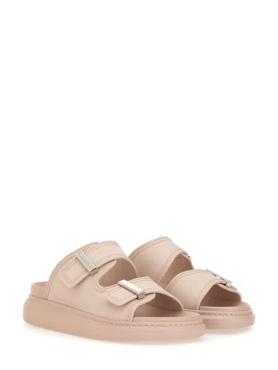 Alexander Mcqueen Oversize Hybrid Sandal In Nude