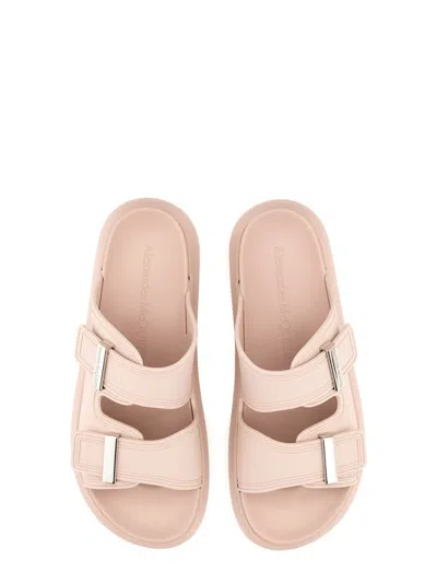 Alexander Mcqueen Oversize Hybrid Sandal In Nude