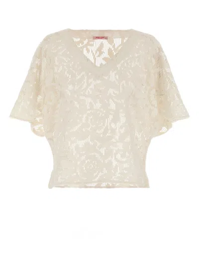 Pin Up Stars Pin-up Stars Macramé Blouse