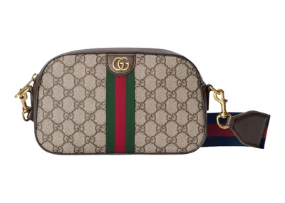 Pre-owned Gucci Ophidia Gg Small Shoulder Bag In Beige/ebony In Multi